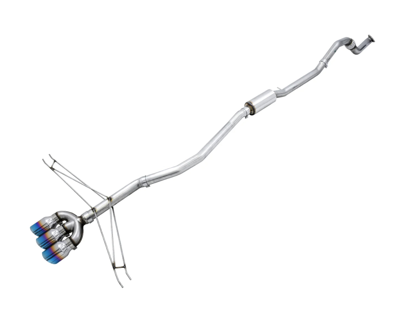 Honda Civic Si Performance Exhaust - AWE Tuning - Cat-Back Track Edition - Vapor Blue - `17-`20